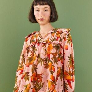 FARM Rio Women's Pink Mango Trees Blouse